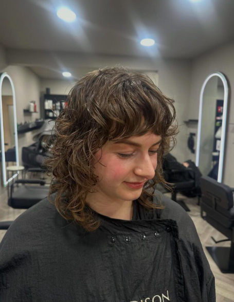 Soft curls and textured cut Sheffield