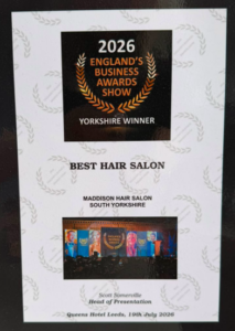 Best Hair Salon in South Yorkshire at the England’s Business Awards